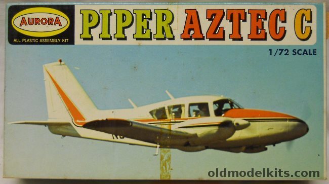 Aurora 1/72 Piper Aztec C, 282-70 plastic model kit